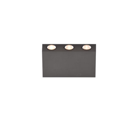 Aplique de exterior Trio Clyde LED antracita 3000K regulable IP54 240760142