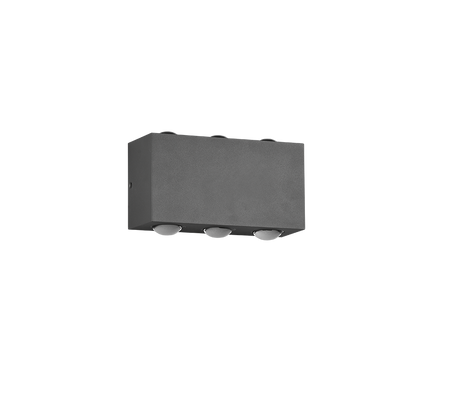 Aplique de exterior Trio Clyde LED antracita 3000K regulable IP54 240760142