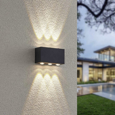 Aplique de exterior Trio Clyde LED antracita 3000K regulable IP54 240760142