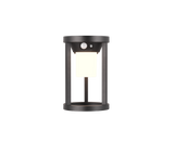 Aplique de exterior Trio Carmo LED negro mate solar 3000K regulable IP54 2410691