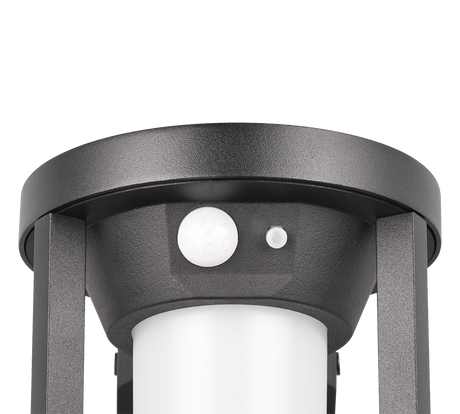 Aplique de exterior Trio Carmo LED negro mate solar 3000K regulable IP54 2410691