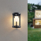 Aplique de exterior Trio Carmo LED negro mate solar 3000K regulable IP54 2410691