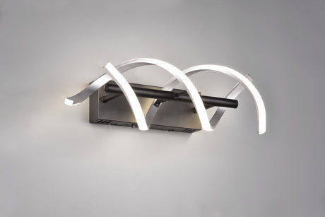 Aplique de pared Trio Sequence LED brushed aluminium 47cm 241810205
