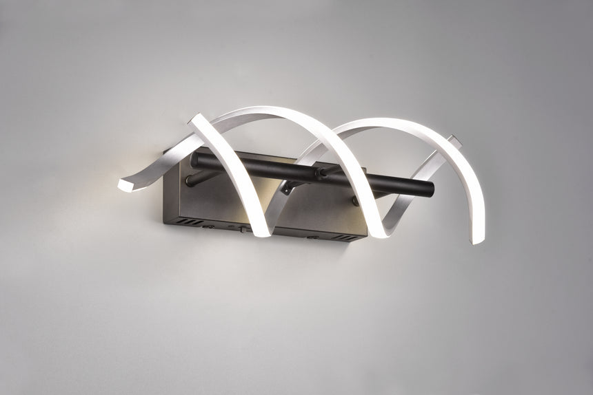 Aplique de pared Trio Sequence LED brushed aluminium 47cm 241810205