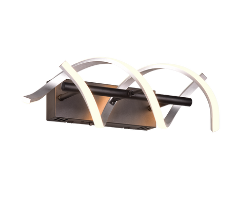 Aplique de pared Trio Sequence LED brushed aluminium 47cm 241810205