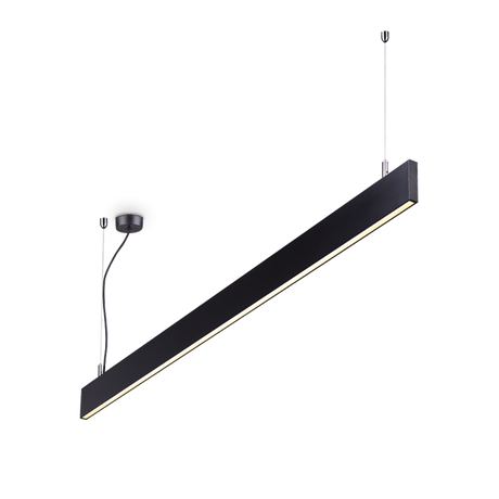 Sistema lineal Ideal Lux Steel negro LED 32W 3000K regulable Ø120cm 241975