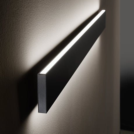 Aplique de pared Ideal Lux Steel LED 32W 3000K regulable 120cm negro — ref. 242019 (2)