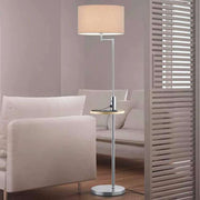 Lámpara de pie Trio Claas níquel mate USB 160cm 400400107