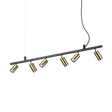 Lámpara colgante Ideal Lux Dynamite latón 6 luces 168W Ø115,5cm 244648