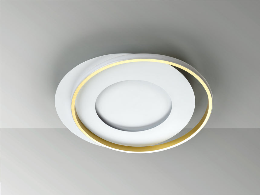 Plafón Schuller Limbos LED blanco y oro 3000K 245135 - vista 4