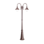 Farola de exterior Ideal Lux Cima 2 luces 216cm E27 marrón café — ref. 246840 (1)