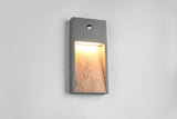 Aplique de exterior Trio Salmon LED wood imitation 3000K regulable IP44 33cm 246