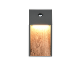 Aplique de exterior Trio Salmon LED wood imitation 3000K regulable IP44 33cm 246