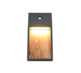 Aplique de exterior Trio Salmon LED wood imitation 3000K regulable IP44 33cm 246
