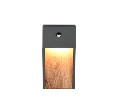 Aplique de exterior Trio Salmon LED wood imitation 3000K regulable IP44 33cm 246