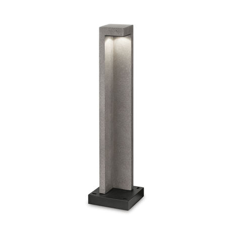Baliza de exterior Ideal Lux Titano granito LED 8,5W 3000K IP55 74cm 246987