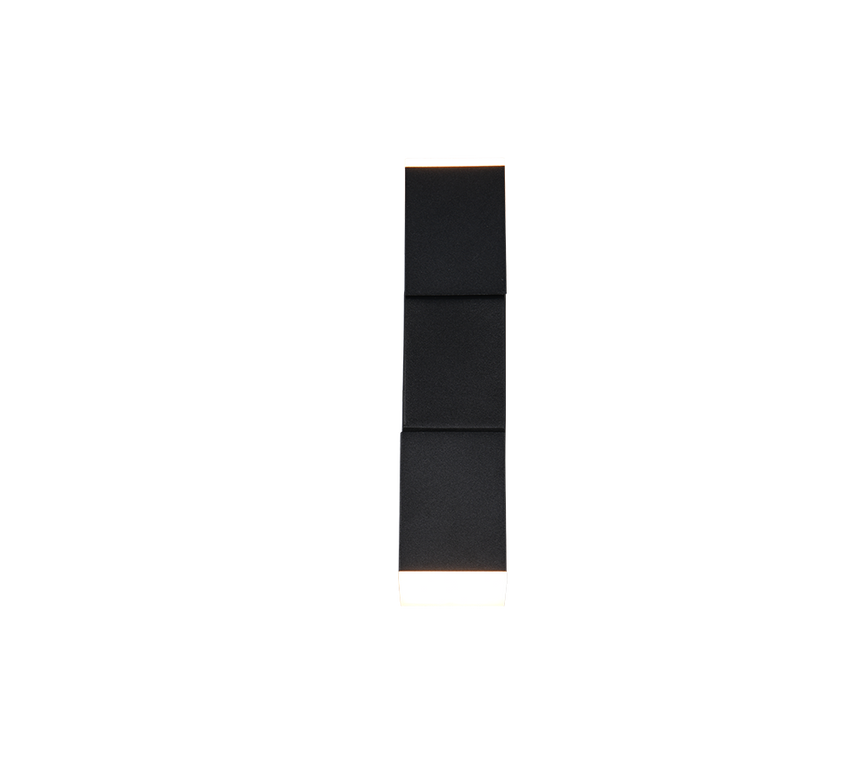 Aplique de pared Trio Raglan LED negro mate 3000K 248510232