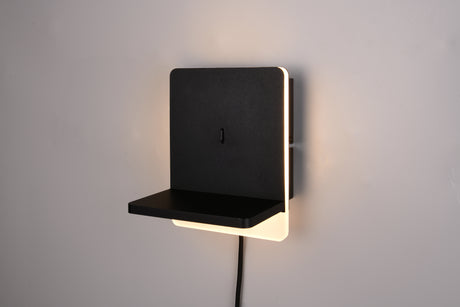 Aplique de pared Trio Fairfield LED negro mate 3000K 248670132