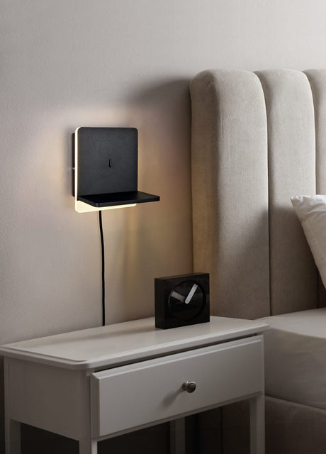 Aplique de pared Trio Fairfield LED negro mate 3000K 248670132