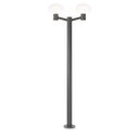 Farola de exterior Ideal Lux Clio 2 luces IP44 197cm E27 antracita — ref. 249490 (1)