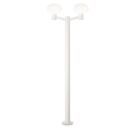 Farola de exterior Ideal Lux Clio blanco 2 luces 84W IP44 197cm 249506
