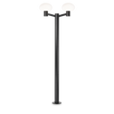 Farola de exterior Ideal Lux Clio 2 luces IP44 197cm E27 negro — ref. 249520 (1)