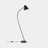 LedsC4 Lámpara de pie de salón Organic E27 15 negro 25-7582-05-05