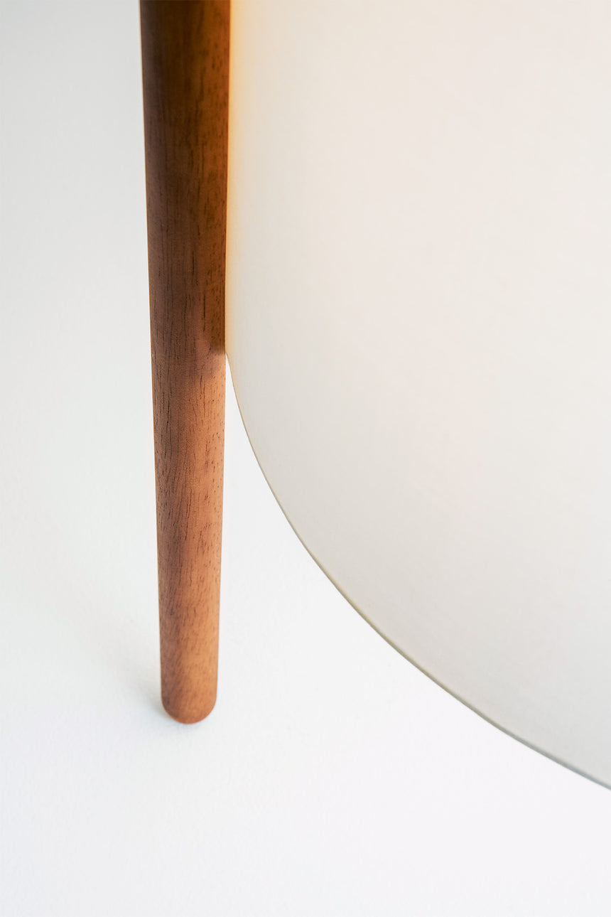 LedsC4 Pie de salón Woody E27 30 blanco 25-8106-14-14