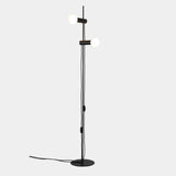 LedsC4 Pie de salón bolas Nude Double E27 30 negro 25-8521-05-05