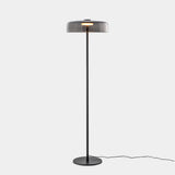 LedsC4 Pie de salón Levels 1 luz Ø42cm LED 17 Push negro 25-A001-05-12