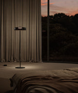 LedsC4 Pie de salón Levels 1 luz Ø42cm LED 17 Push negro 25-A001-05-12