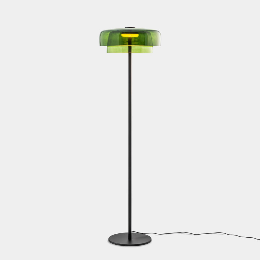 LedsC4 Pie de salón Levels 2 luces Ø42cm + Ø32cm LED 17 Push N 25-A002-05-08