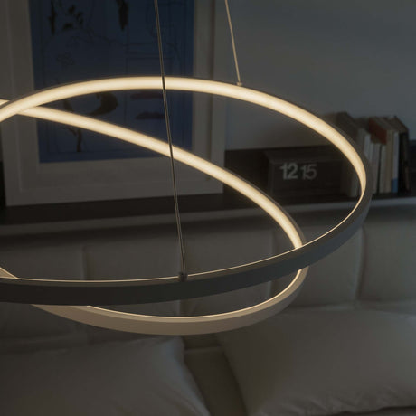 Lámpara colgante Ideal Lux Oz LED 52W 3000K Ø80cm blanco — ref. 253664 (4)