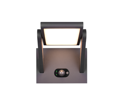 Aplique de exterior Trio Malawi LED antracita solar CCT regulable IP65 253769142