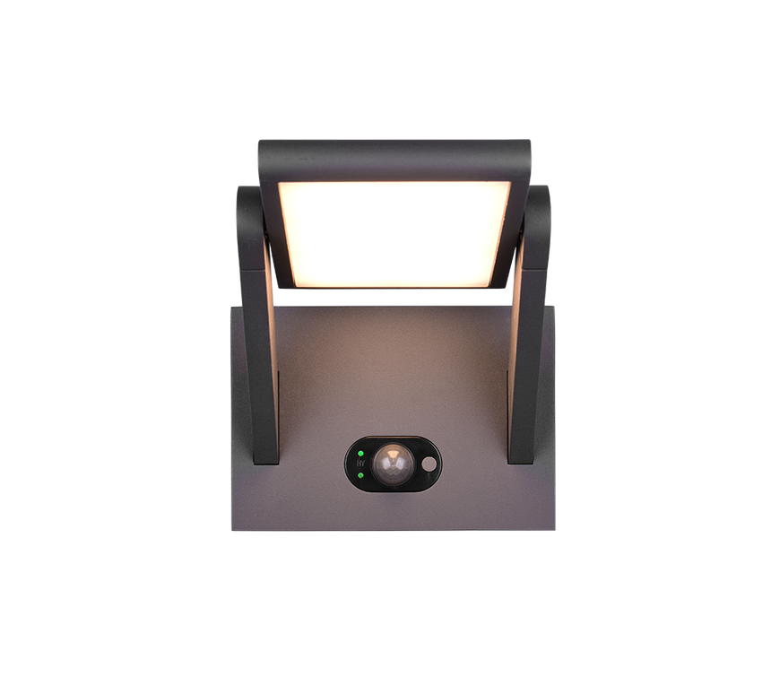 Aplique de exterior Trio Malawi LED antracita solar CCT regulable IP65 253769142
