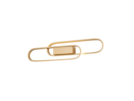 Lámpara aplique de pared Schuller Odele LED 2 luces dorado 3000K ambiente