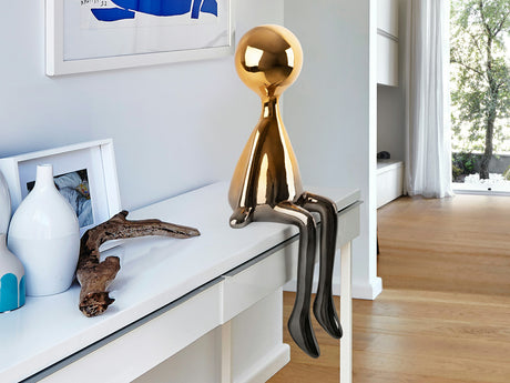 Figura decorativa Schuller Sit Down gris 62cm 254236