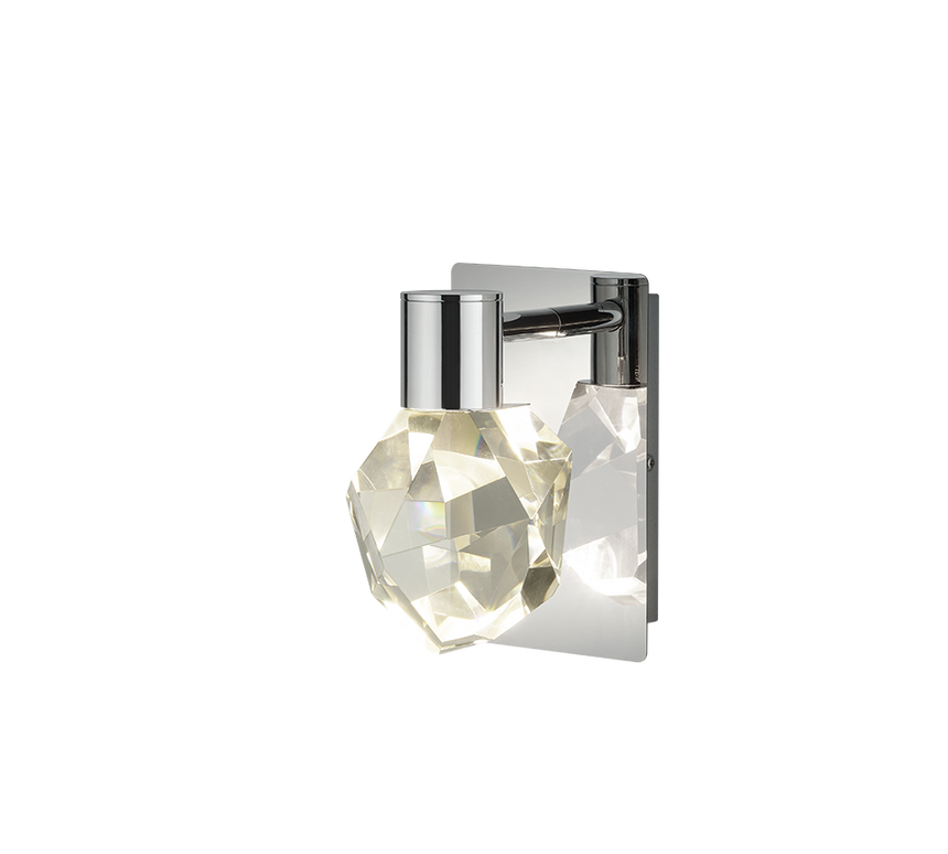 Aplique de pared Trio Verano LED cromo 254510106