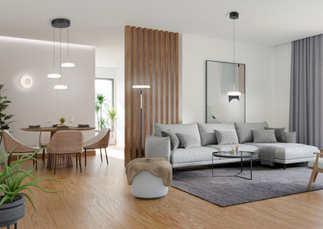 Aplique de pared Trio Celeste LED marrón café 3000K regulable 254910165 - vista 6