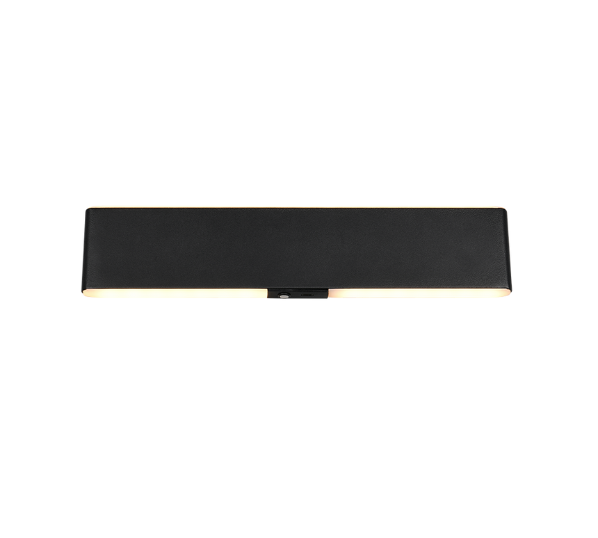 Aplique de pared Trio Conchita LED negro mate CCT 257619132