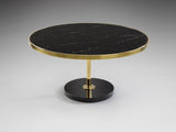 Mesa de centro Schuller Dekala dorado y negro acero 45cm vista 4