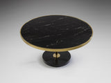 Mesa de centro Schuller Dekala dorado y negro acero 45cm vista 5