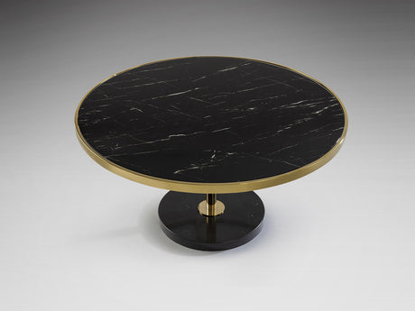 Mesa de centro Schuller Dekala dorado y negro acero 45cm vista 5