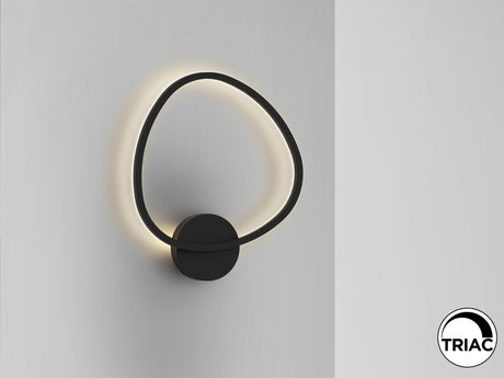 Lámpara aplique de pared Schuller Opalis LED negro 3000K vista 2