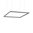 Lámpara colgante Ideal Lux Oracle Slim negro LED 44W 3000K Ø70cm 259185