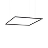 Lámpara colgante Ideal Lux Oracle Slim negro LED 44W 3000K Ø70cm 259185