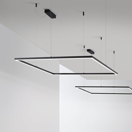 Lámpara colgante Ideal Lux Oracle Slim LED 53W 3000K 90cm negro — ref. 259208 (2)