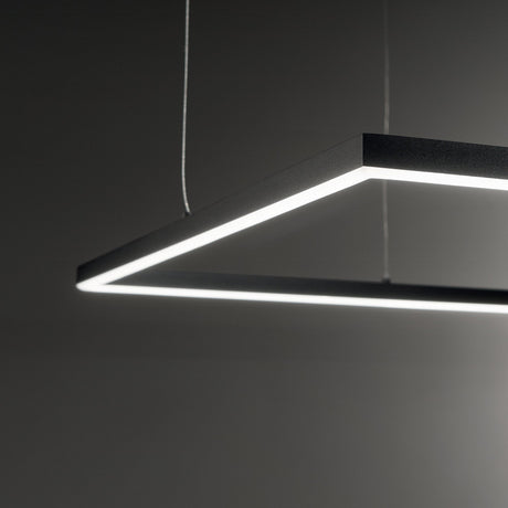 Lámpara colgante Ideal Lux Oracle Slim LED 53W 3000K 90cm negro — ref. 259208 (3)