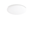 Plafón de techo Ideal Lux Level blanco cristal LED 32W Ø58,5cm 261188