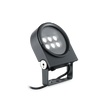 Proyector de exterior Ideal Lux Ulex antracita LED 15W IP65 Ø13cm 261294